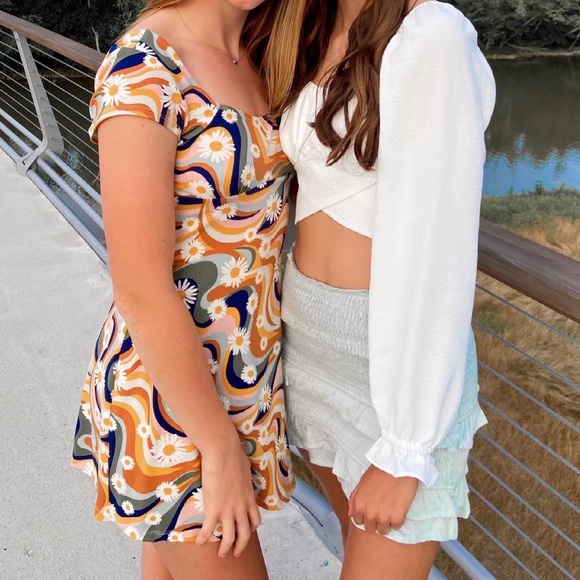 Blue Ruffle Skirt - Picture 2 of 6